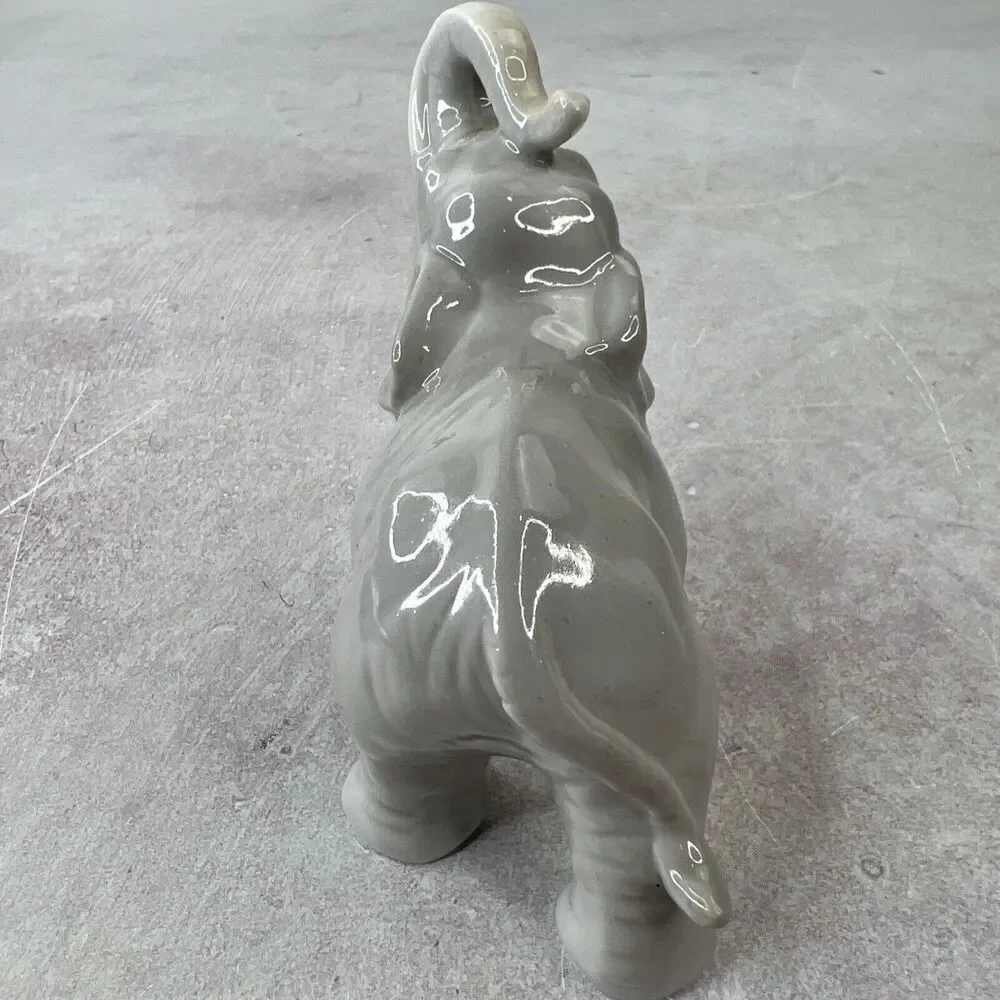 Vintage George Good‎ Miniature Porcelain Elephant Figurine